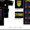 MS Line up Titans T-Shirt Black M