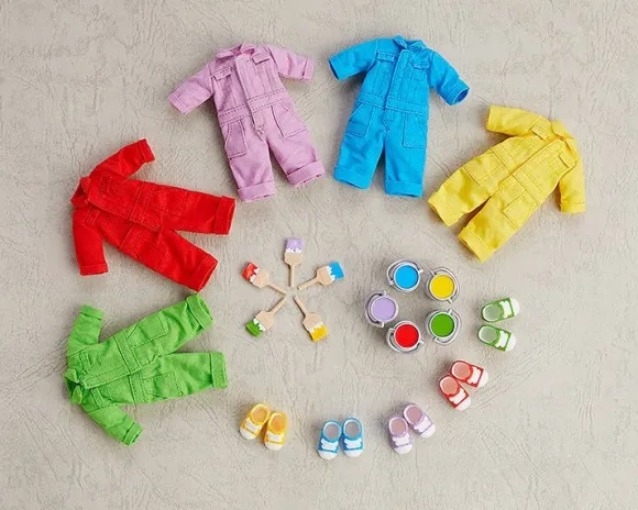 Nendoroid Doll Outfit Set (Colorful Coveralls Lime Green)