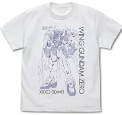 New Mobile Report Gundam W Endless Waltz: Wing Gundam Zero EW T-Shirt / White-L