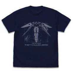 New Mobile Report Gundam Wing: Wing Gundam Zero Flight T-Shirt / Navy-XL