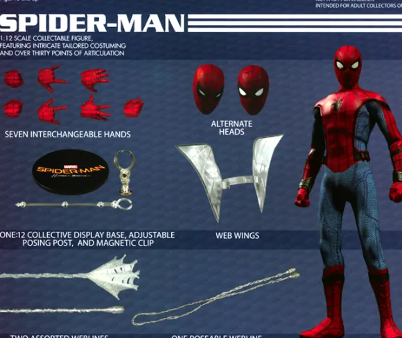 1/12 One:12 Collective Spider-Man: Homecoming Spider-Man Action Figure