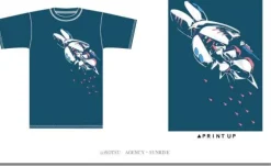 Qubeley Flying T-Shirt Denim XL