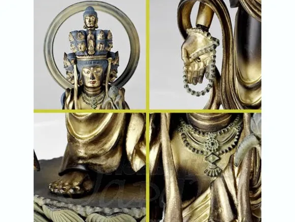 Revoltech Takeya Jyuichimenkannon Gold Ver.