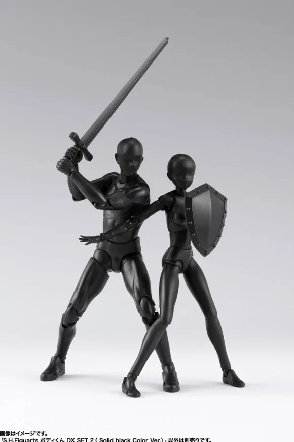 S.H.Figuarts Body-kun DX Set 2 (Solid Black Color Ver.)