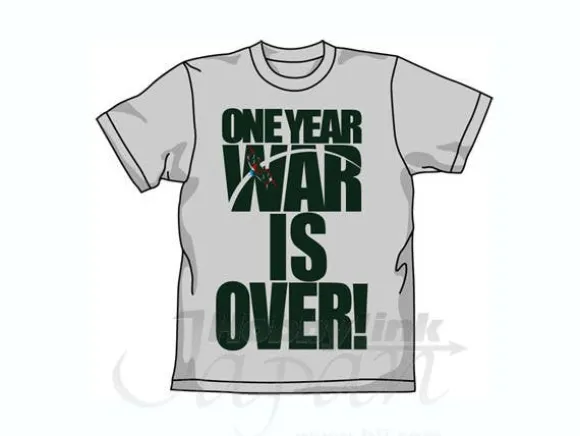 War Is Over T-Shirt Light Gray S