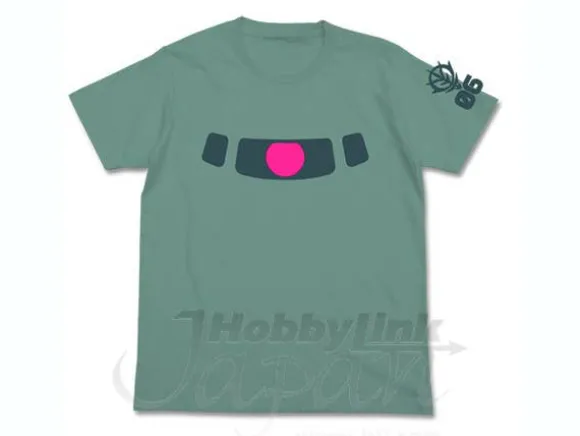 Zaku Mono-Eye Luminous T-Shirt Sage Blue XL