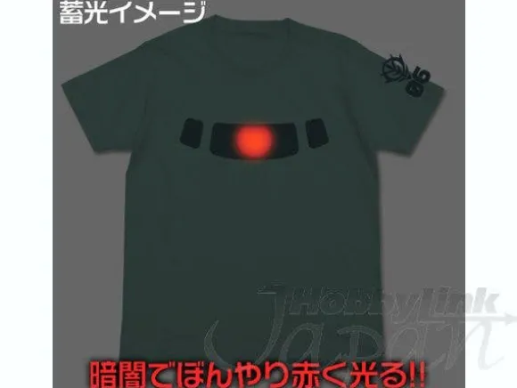Zaku Mono-Eye Luminous T-Shirt Sage Blue L