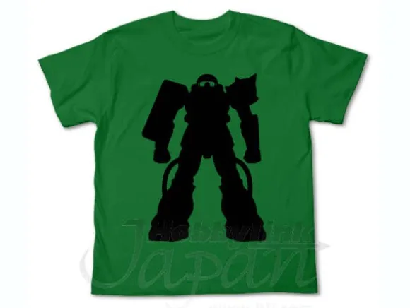 Zaku Silhouette T-Shirt Green XL