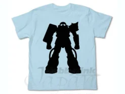 Zaku Silhouette T-Shirt Light Blue M