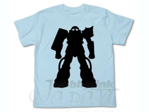 Zaku Silhouette T-Shirt Light Blue L