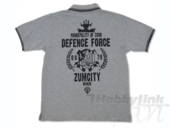 Zeon Defense Force Polo Shirt Mix Gray x Black L