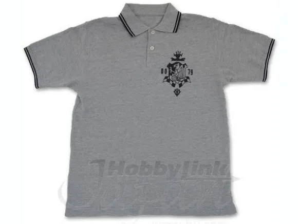 Zeon Defense Force Polo Shirt Mix Gray x Black M