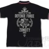 Zeon Defense Force Polo Shirt Black x Red L