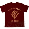 Zeon Faded Print T-Shirt Burgundy L