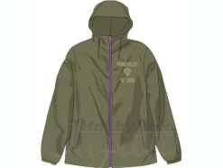 Zeon Hooded Windbreaker Moss Green L