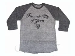 Zeon Raglan T-Shirt Heather Gray x Dark Gray XL