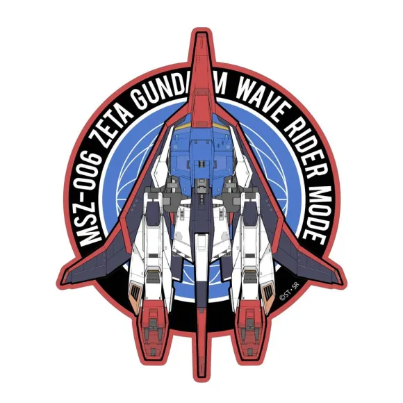 Zeta Gundam: Drawing Wave Rider Sticker