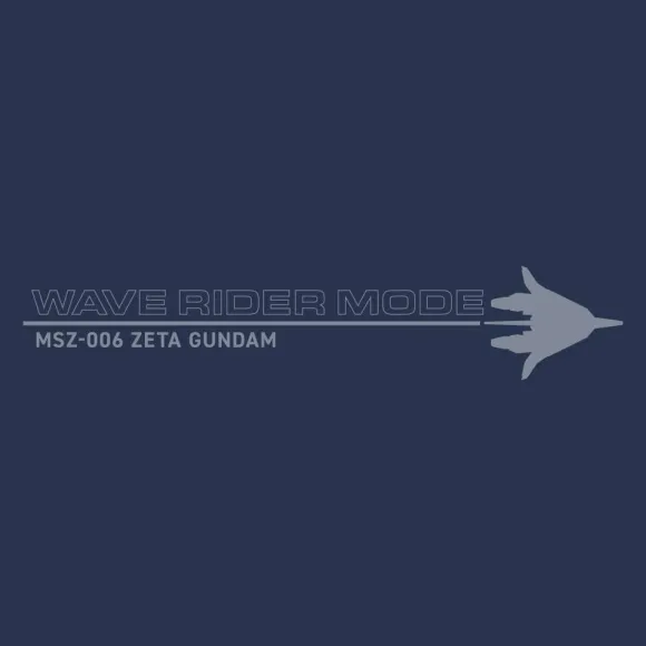 Zeta Gundam: Drawing Wave Rider T-shirt SLATE M