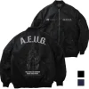 Zeta Gundam: Newly Drawn Wave Rider MA 1 Jacket BLACK XL
