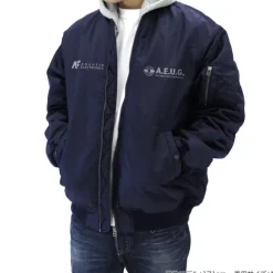 Zeta Gundam: Newly Drawn Wave Rider MA 1 Jacket NAVY M